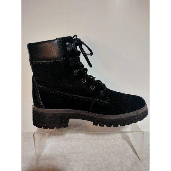 Timberland Shoes - Timberland Carnaby Cool black combat boots woman size 10 LIKE NEW
